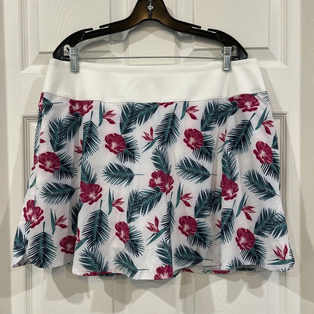 Puma Golf Skort Women's XL Power Shape Floral Athleisure Skirt Stretch Shaping